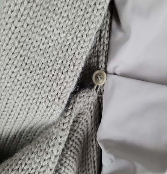 HENRY COTTON'S | knit ruffle detail belted zip puffer trench coat - Picture 4 of 16